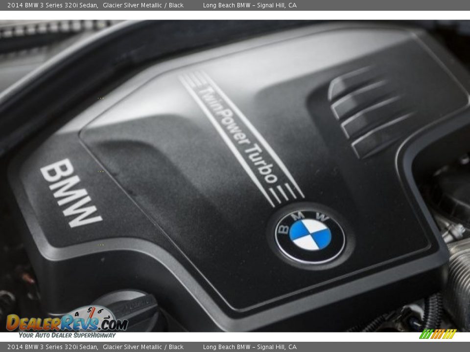 2014 BMW 3 Series 320i Sedan Glacier Silver Metallic / Black Photo #24