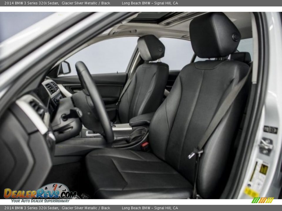 2014 BMW 3 Series 320i Sedan Glacier Silver Metallic / Black Photo #28