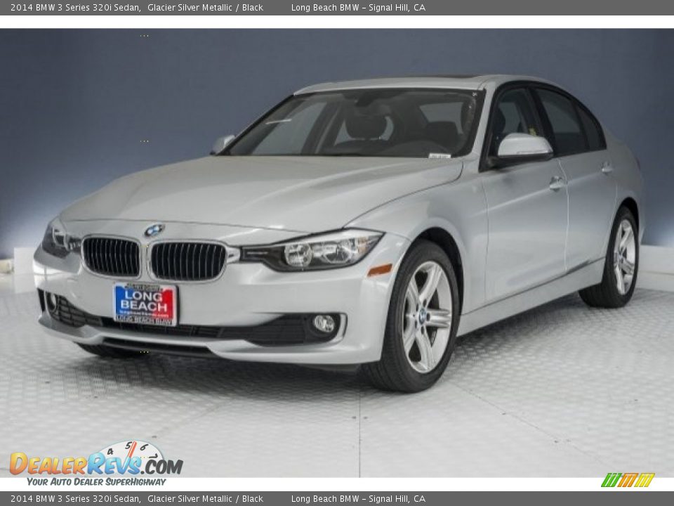 2014 BMW 3 Series 320i Sedan Glacier Silver Metallic / Black Photo #31