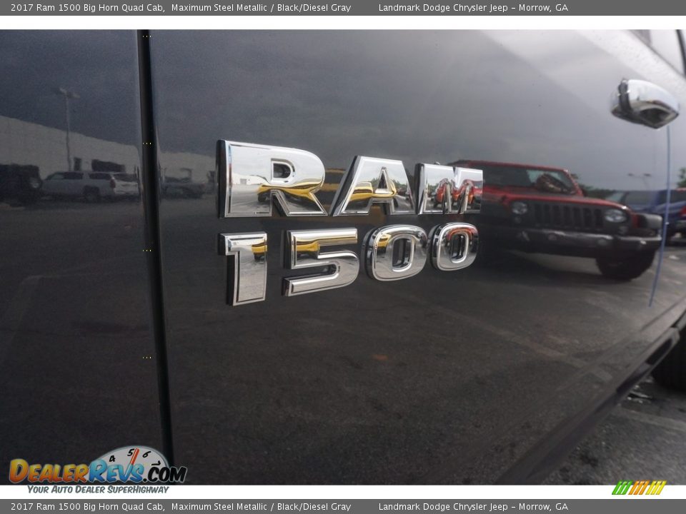 2017 Ram 1500 Big Horn Quad Cab Maximum Steel Metallic / Black/Diesel Gray Photo #6