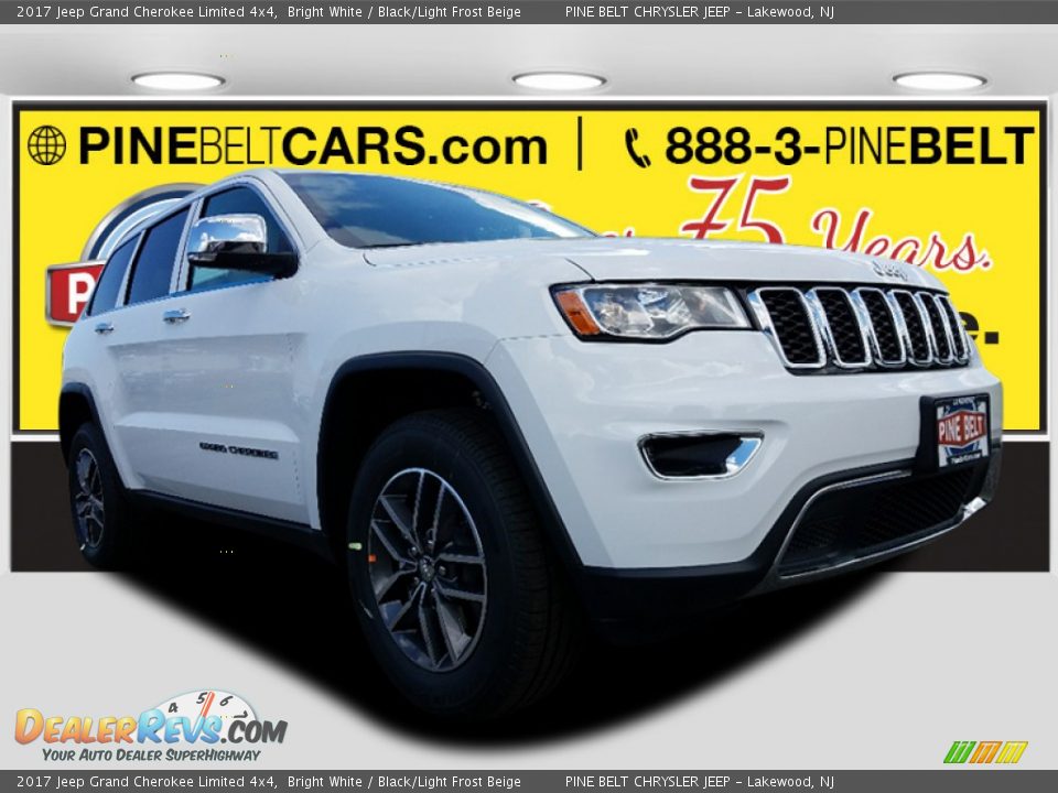 2017 Jeep Grand Cherokee Limited 4x4 Bright White / Black/Light Frost Beige Photo #1