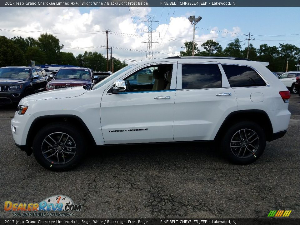 2017 Jeep Grand Cherokee Limited 4x4 Bright White / Black/Light Frost Beige Photo #3