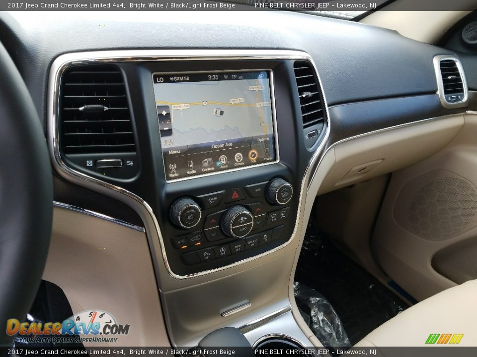 2017 Jeep Grand Cherokee Limited 4x4 Bright White / Black/Light Frost Beige Photo #10