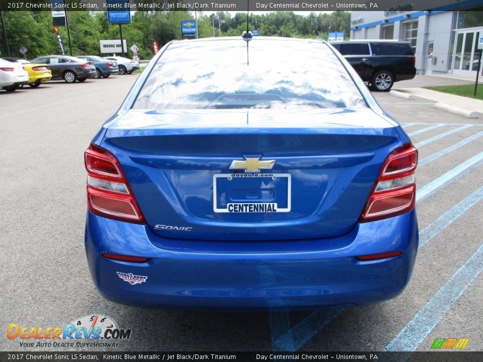 2017 Chevrolet Sonic LS Sedan Kinetic Blue Metallic / Jet Black/Dark Titanium Photo #4