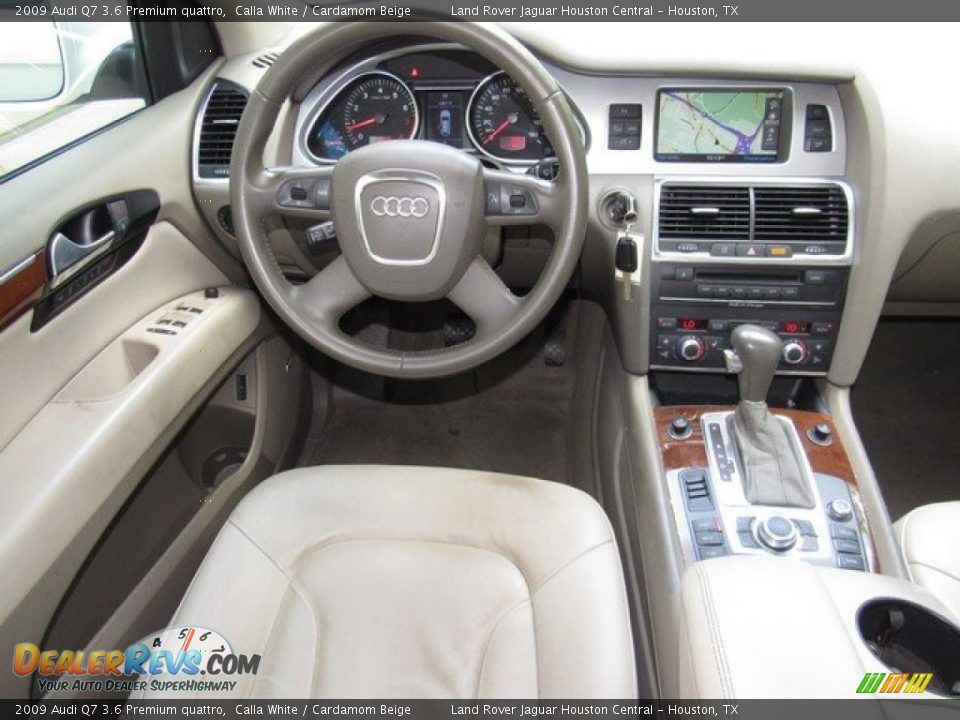 2009 Audi Q7 3.6 Premium quattro Calla White / Cardamom Beige Photo #14
