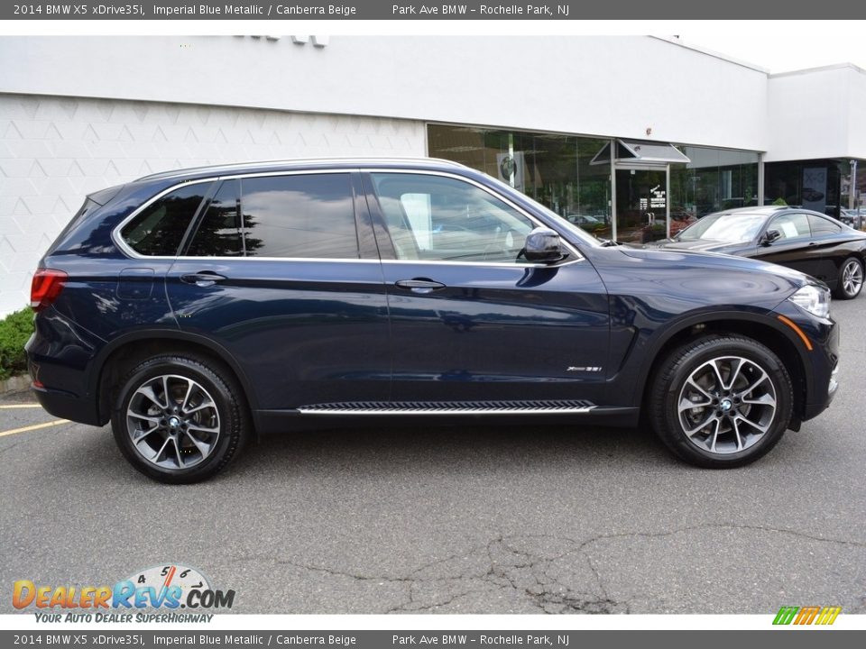 2014 BMW X5 xDrive35i Imperial Blue Metallic / Canberra Beige Photo #2