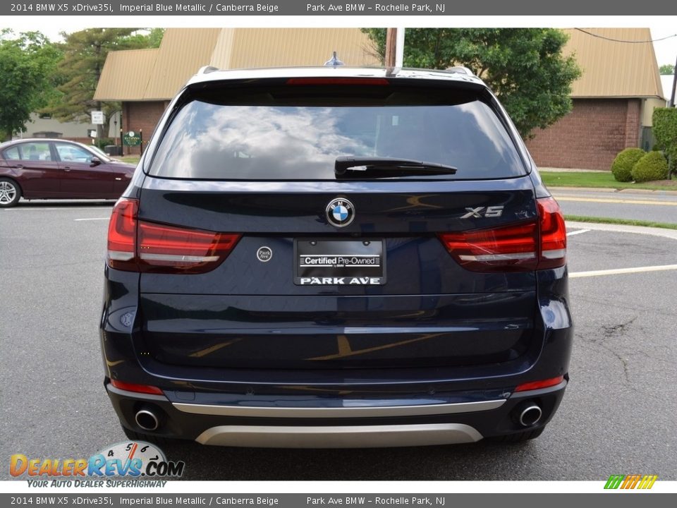 2014 BMW X5 xDrive35i Imperial Blue Metallic / Canberra Beige Photo #4