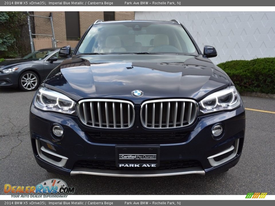 2014 BMW X5 xDrive35i Imperial Blue Metallic / Canberra Beige Photo #7