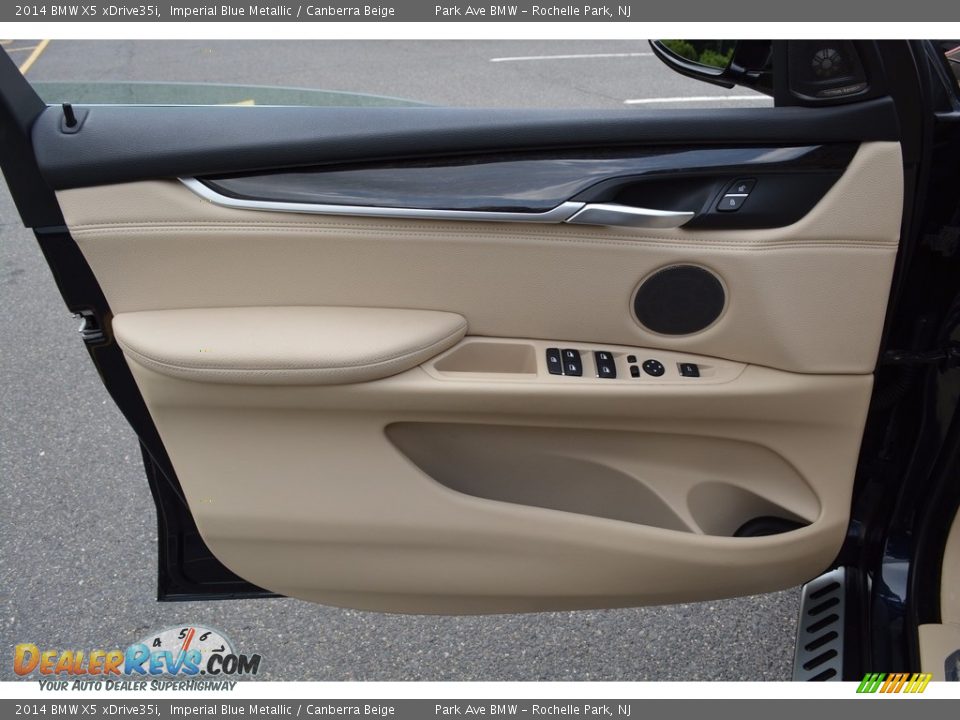 2014 BMW X5 xDrive35i Imperial Blue Metallic / Canberra Beige Photo #8
