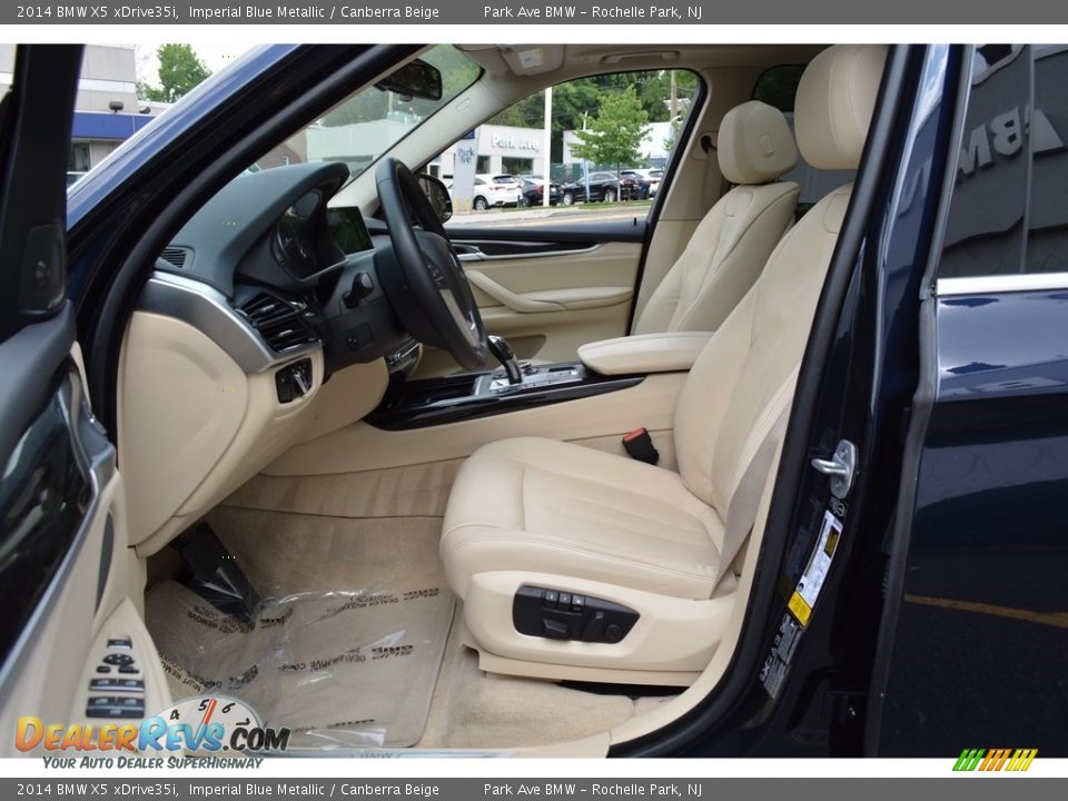2014 BMW X5 xDrive35i Imperial Blue Metallic / Canberra Beige Photo #11