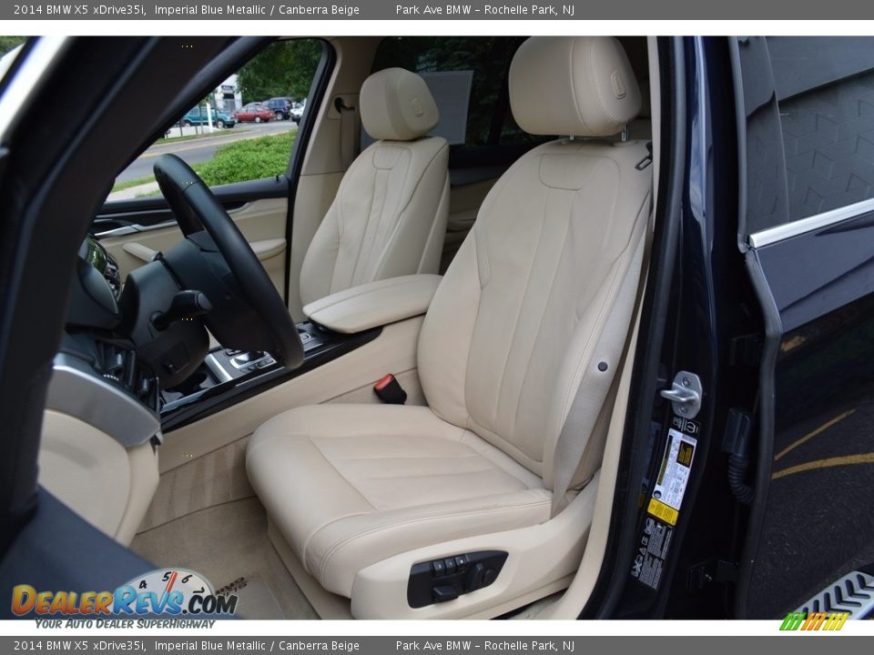 2014 BMW X5 xDrive35i Imperial Blue Metallic / Canberra Beige Photo #13