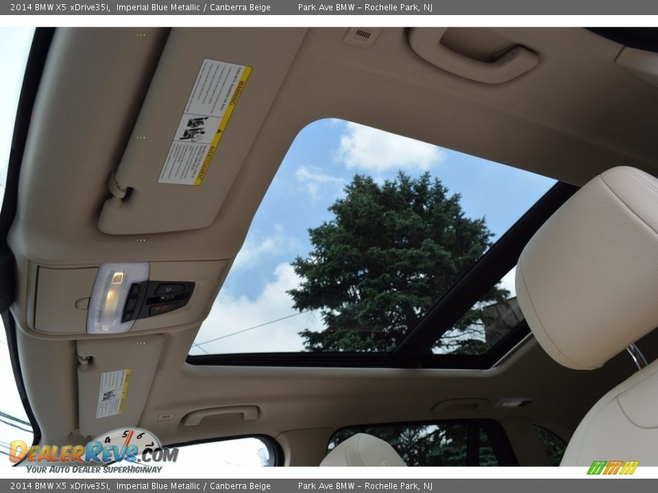 2014 BMW X5 xDrive35i Imperial Blue Metallic / Canberra Beige Photo #14