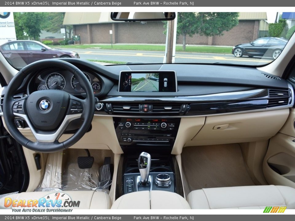 2014 BMW X5 xDrive35i Imperial Blue Metallic / Canberra Beige Photo #15