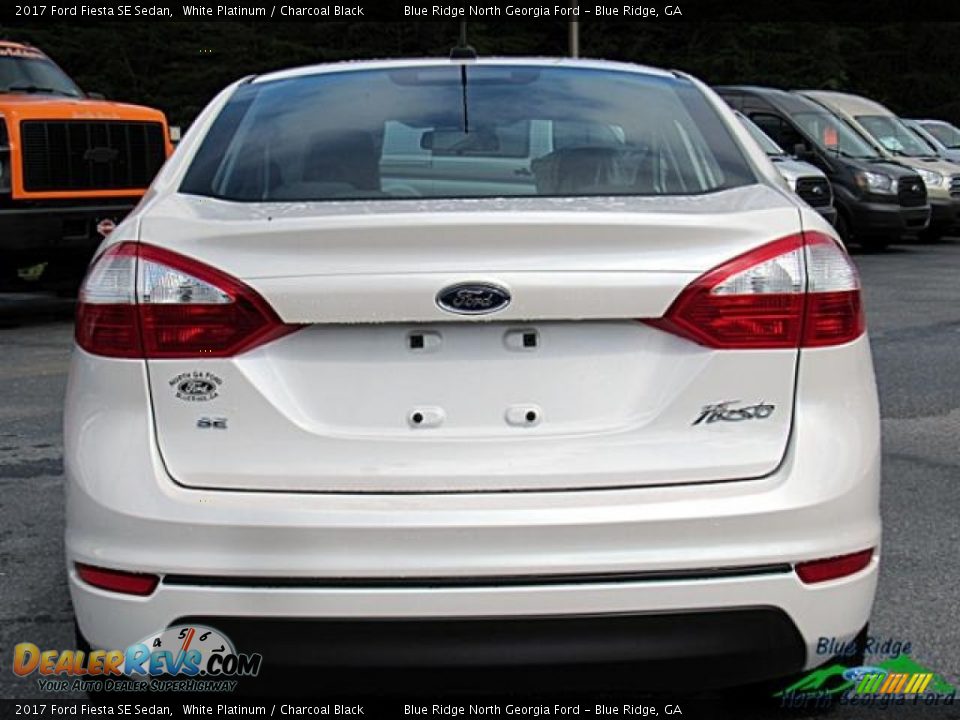 2017 Ford Fiesta SE Sedan White Platinum / Charcoal Black Photo #4