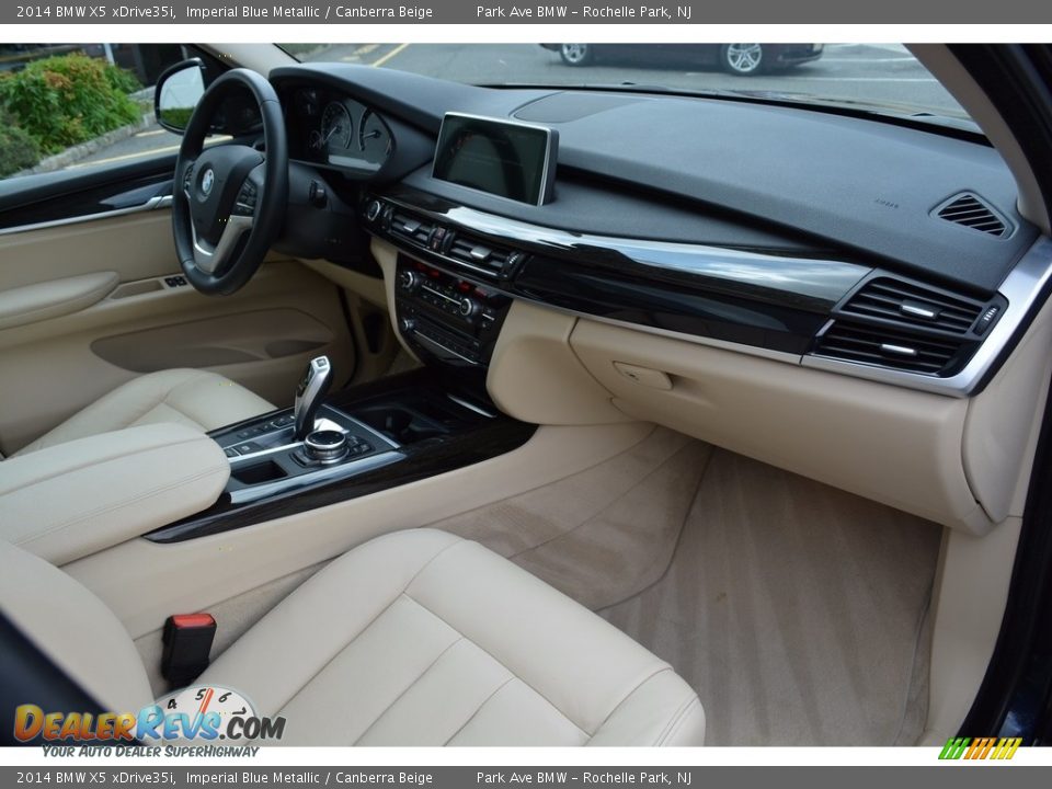 2014 BMW X5 xDrive35i Imperial Blue Metallic / Canberra Beige Photo #28