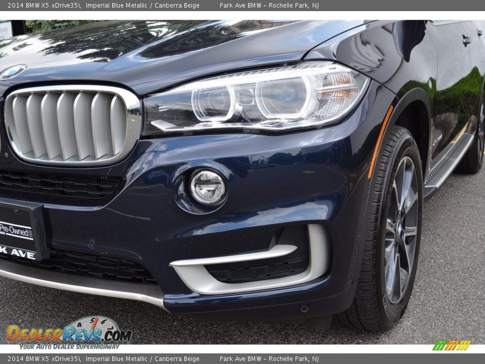 2014 BMW X5 xDrive35i Imperial Blue Metallic / Canberra Beige Photo #32