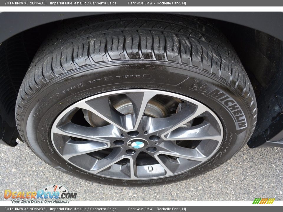 2014 BMW X5 xDrive35i Imperial Blue Metallic / Canberra Beige Photo #34