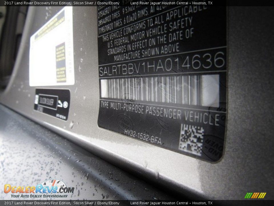2017 Land Rover Discovery First Edition Silicon Silver / Ebony/Ebony Photo #22