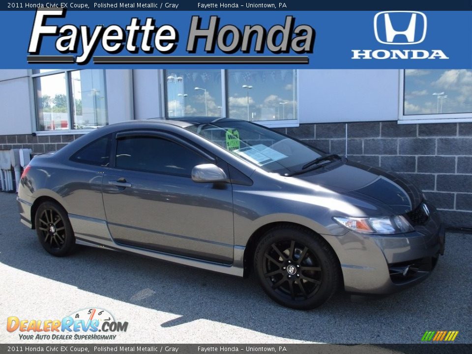 2011 Honda Civic EX Coupe Polished Metal Metallic / Gray Photo #1