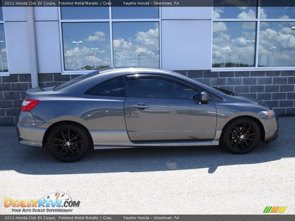 2011 Honda Civic EX Coupe Polished Metal Metallic / Gray Photo #2