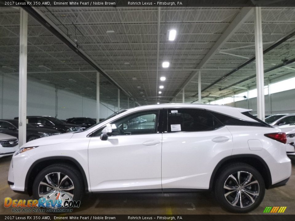 2017 Lexus RX 350 AWD Eminent White Pearl / Noble Brown Photo #3