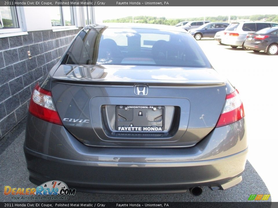 2011 Honda Civic EX Coupe Polished Metal Metallic / Gray Photo #3