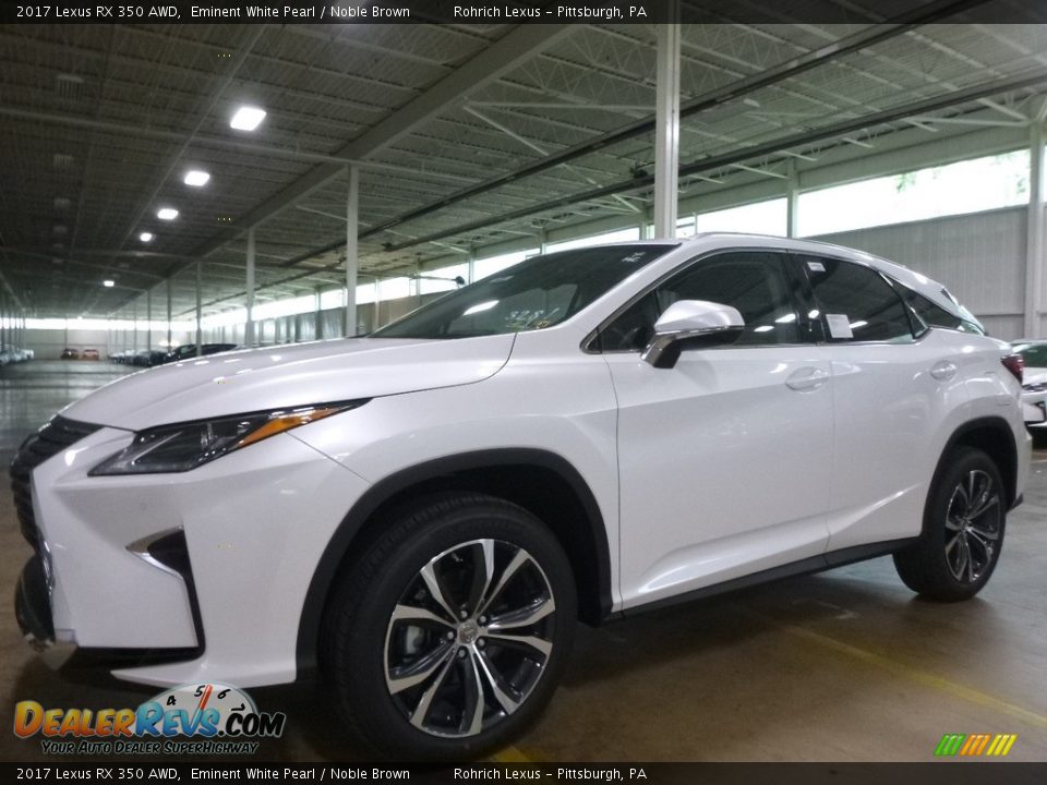 2017 Lexus RX 350 AWD Eminent White Pearl / Noble Brown Photo #4