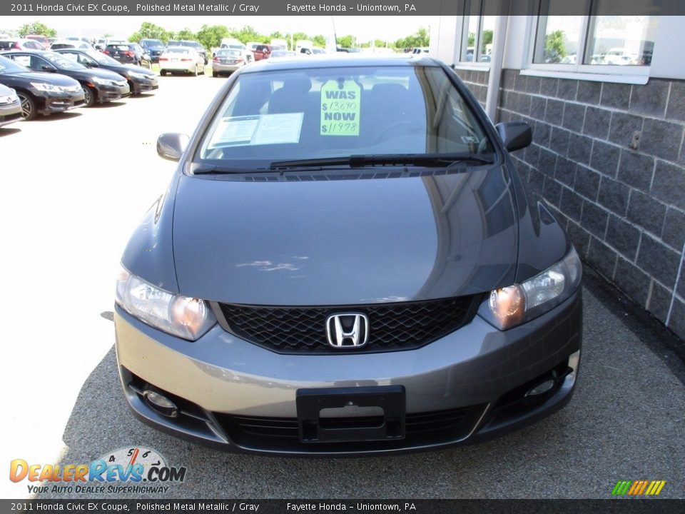 2011 Honda Civic EX Coupe Polished Metal Metallic / Gray Photo #5