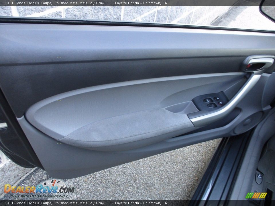 2011 Honda Civic EX Coupe Polished Metal Metallic / Gray Photo #6