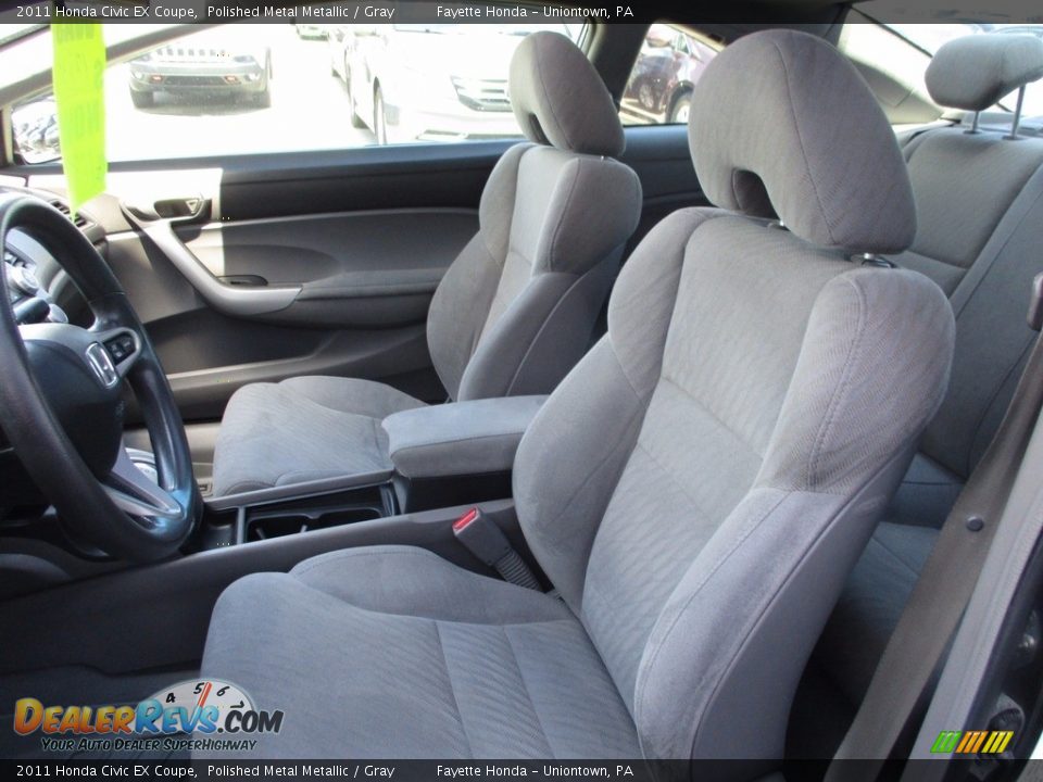 2011 Honda Civic EX Coupe Polished Metal Metallic / Gray Photo #7