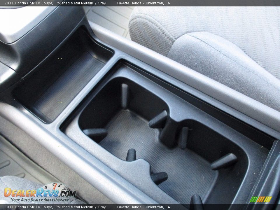 2011 Honda Civic EX Coupe Polished Metal Metallic / Gray Photo #15