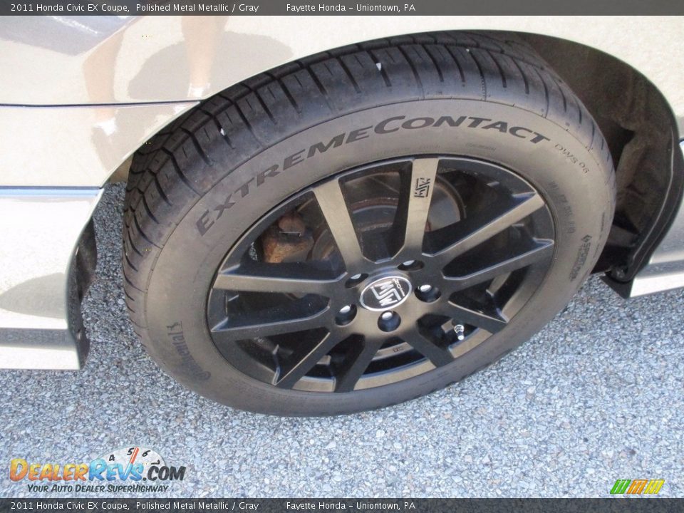 2011 Honda Civic EX Coupe Polished Metal Metallic / Gray Photo #16