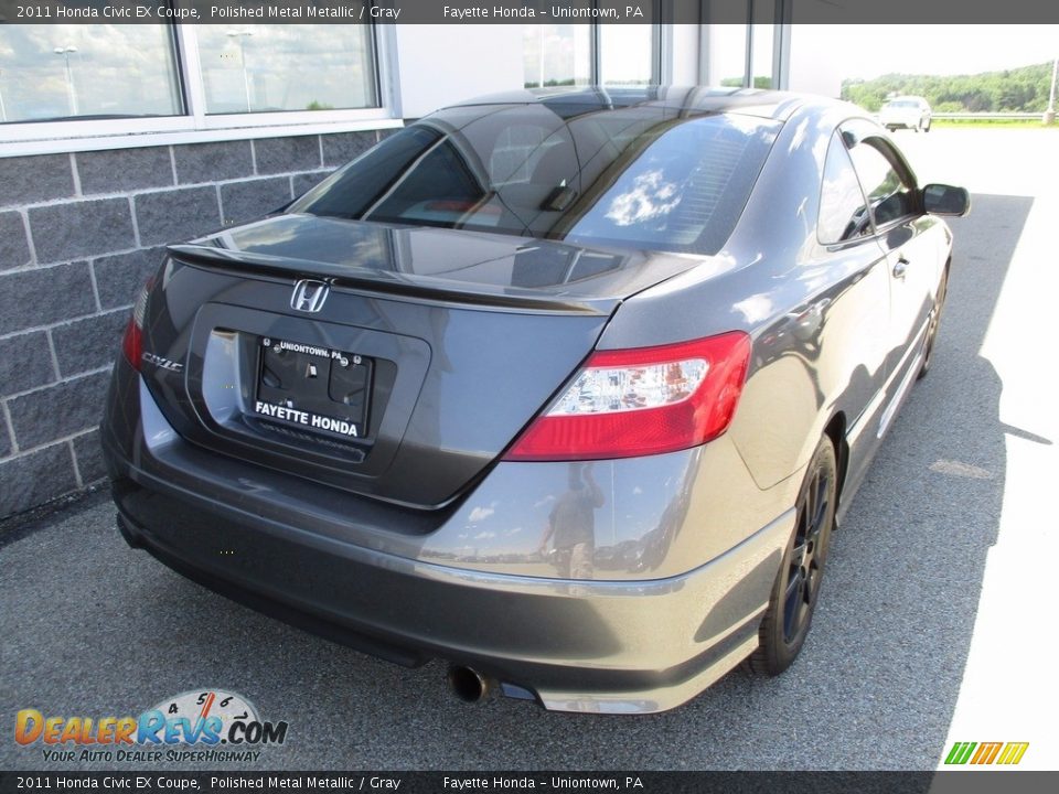 2011 Honda Civic EX Coupe Polished Metal Metallic / Gray Photo #17
