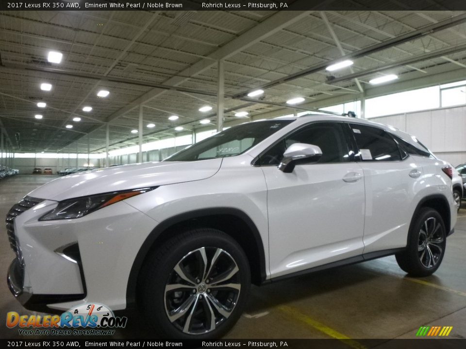2017 Lexus RX 350 AWD Eminent White Pearl / Noble Brown Photo #4