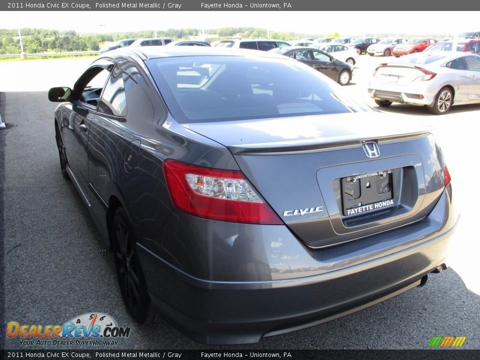 2011 Honda Civic EX Coupe Polished Metal Metallic / Gray Photo #18
