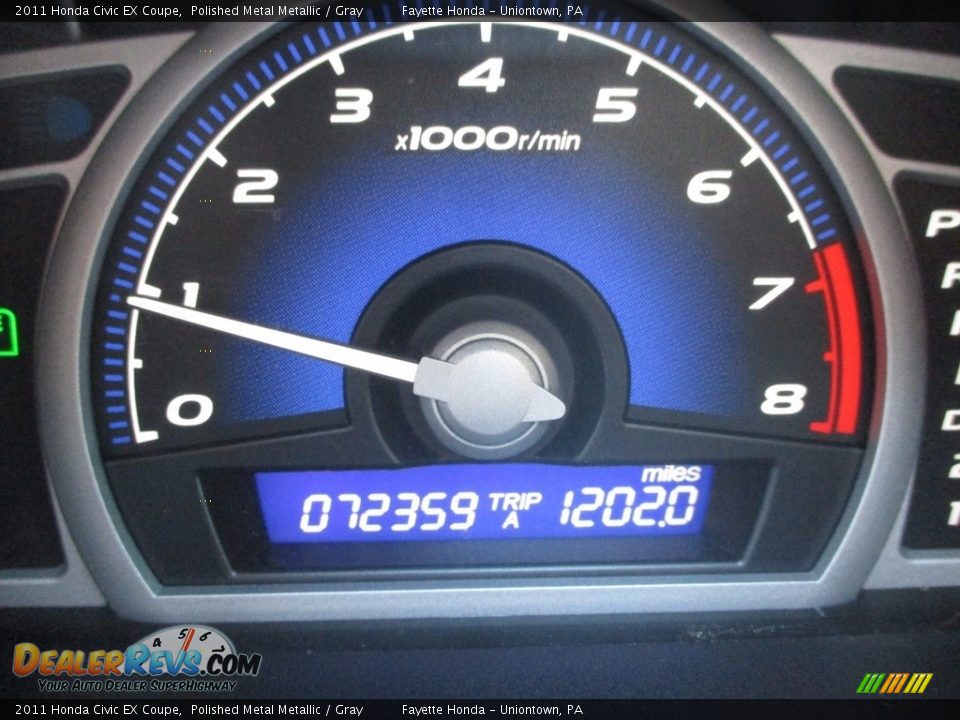 2011 Honda Civic EX Coupe Polished Metal Metallic / Gray Photo #20