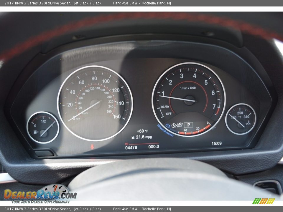 2017 BMW 3 Series 330i xDrive Sedan Jet Black / Black Photo #21