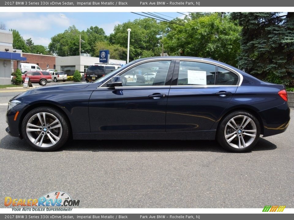 2017 BMW 3 Series 330i xDrive Sedan Imperial Blue Metallic / Black Photo #5
