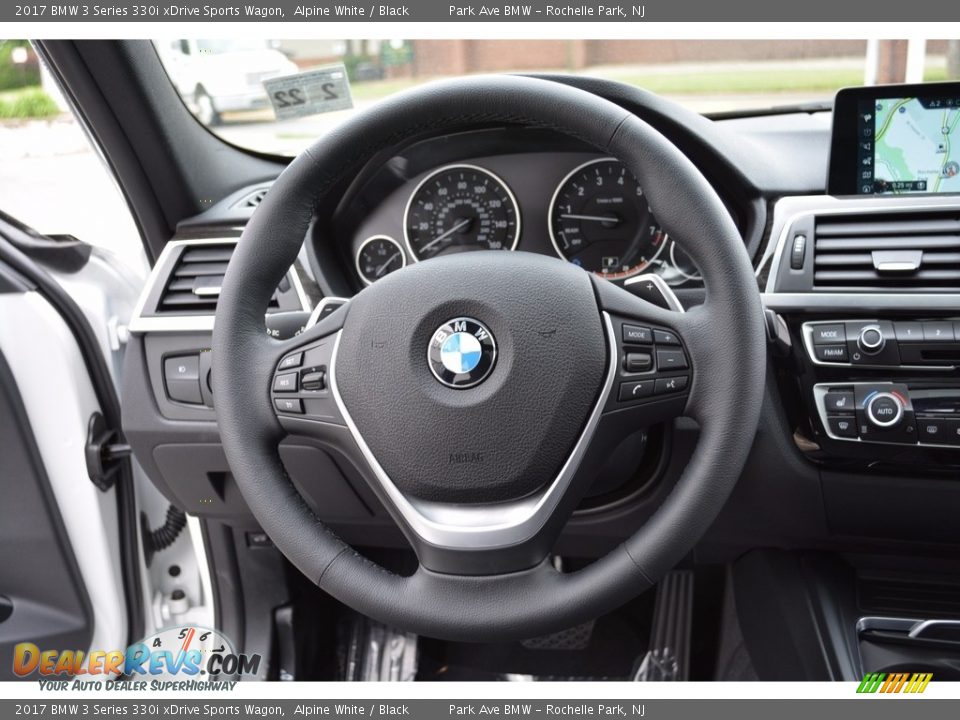 2017 BMW 3 Series 330i xDrive Sports Wagon Steering Wheel Photo #18