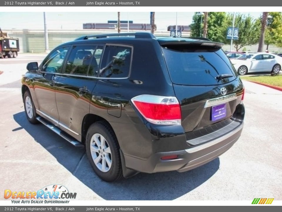 2012 Toyota Highlander V6 Black / Ash Photo #5