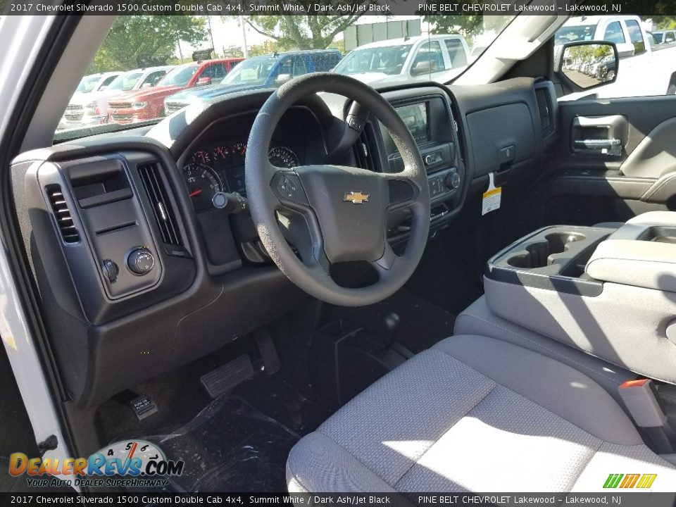 2017 Chevrolet Silverado 1500 Custom Double Cab 4x4 Summit White / Dark Ash/Jet Black Photo #7