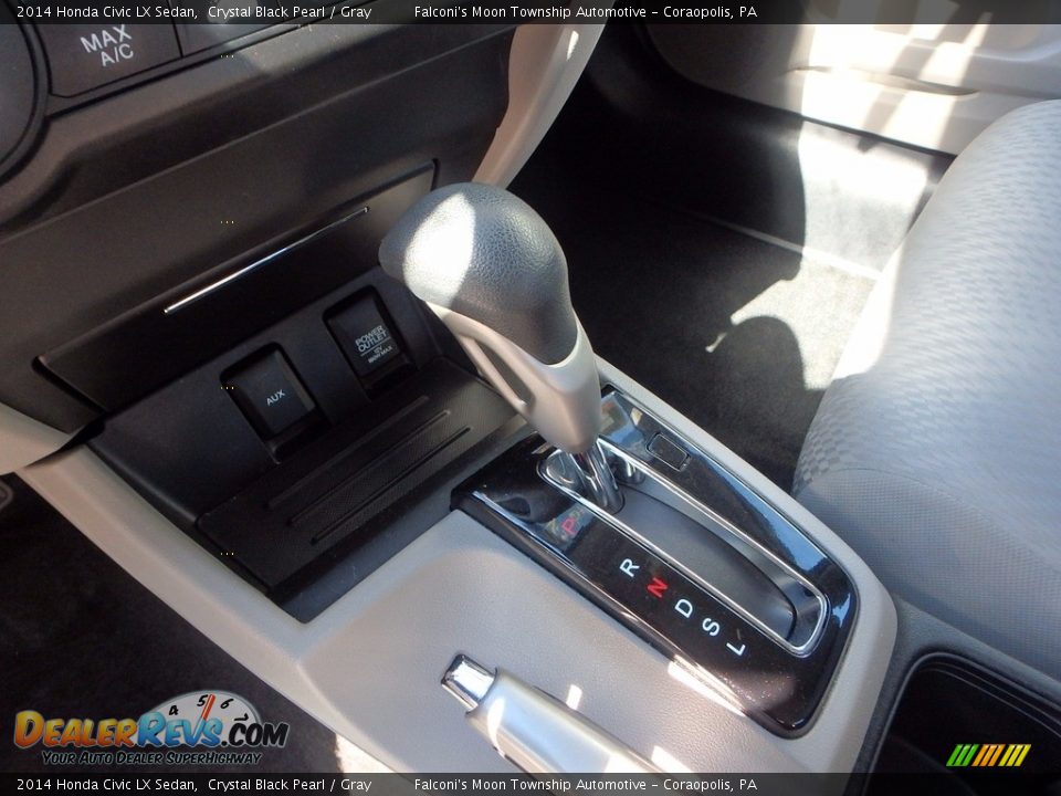 2014 Honda Civic LX Sedan Crystal Black Pearl / Gray Photo #20