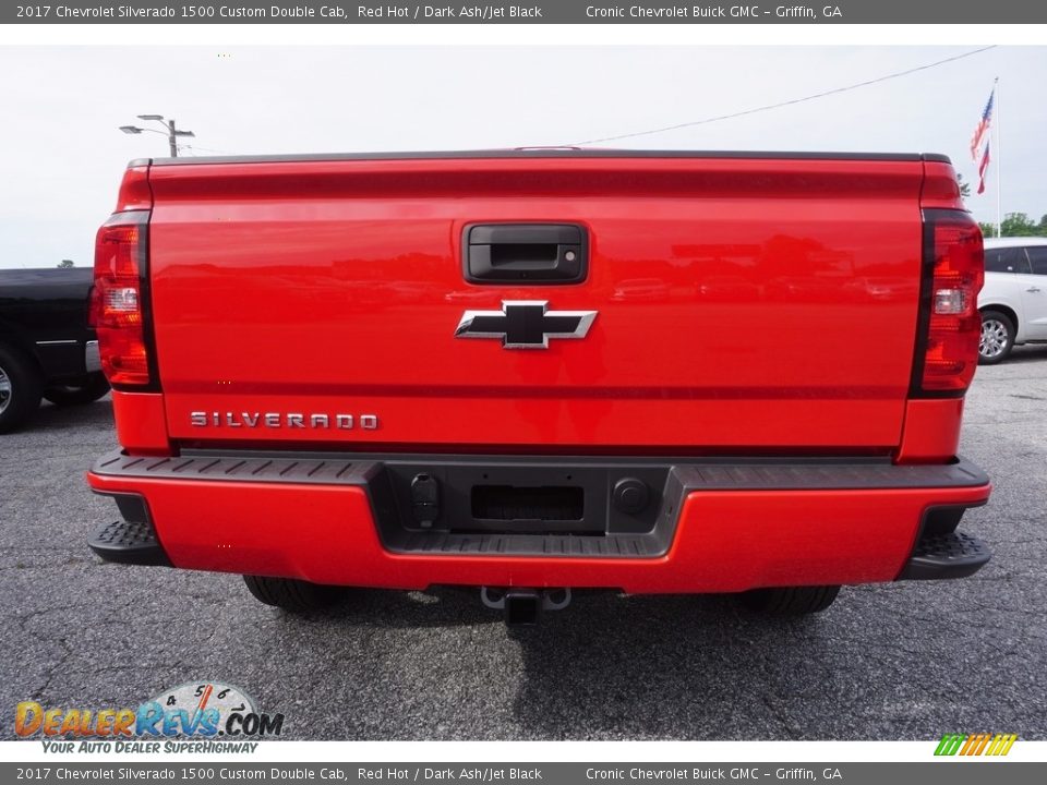 2017 Chevrolet Silverado 1500 Custom Double Cab Red Hot / Dark Ash/Jet Black Photo #6