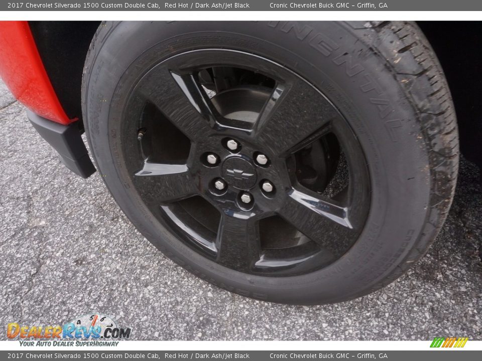 2017 Chevrolet Silverado 1500 Custom Double Cab Red Hot / Dark Ash/Jet Black Photo #11