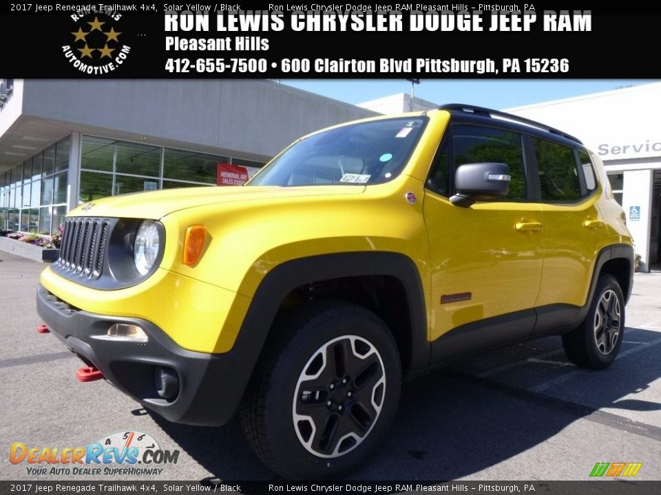 2017 Jeep Renegade Trailhawk 4x4 Solar Yellow / Black Photo #1