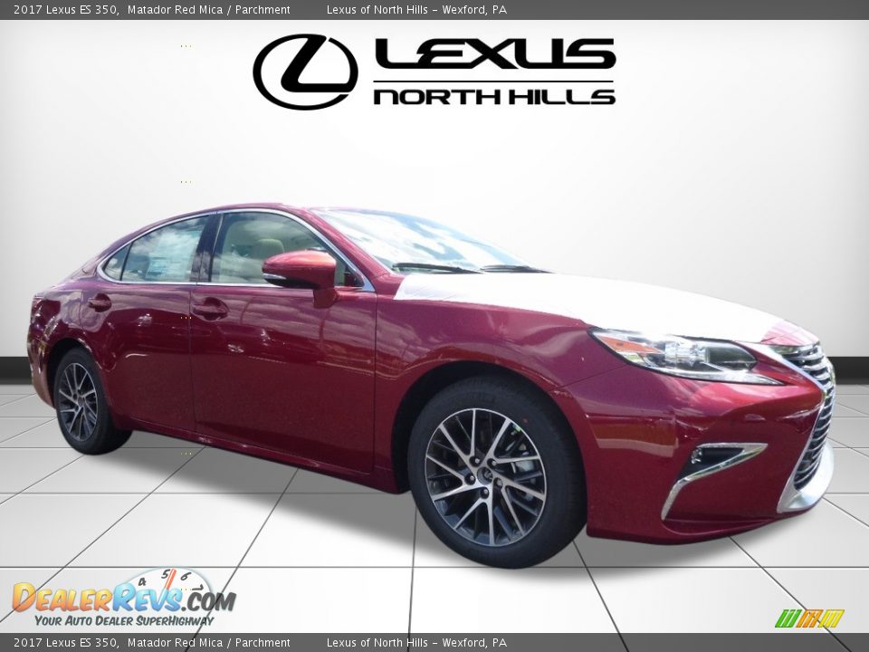 2017 Lexus ES 350 Matador Red Mica / Parchment Photo #1