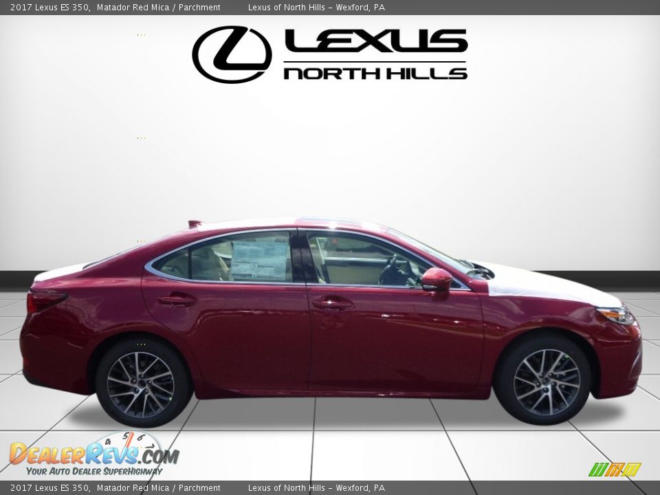 2017 Lexus ES 350 Matador Red Mica / Parchment Photo #2