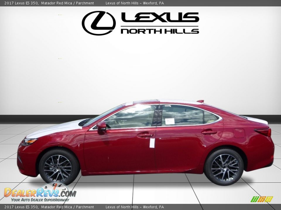 2017 Lexus ES 350 Matador Red Mica / Parchment Photo #3