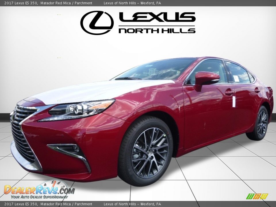 2017 Lexus ES 350 Matador Red Mica / Parchment Photo #4