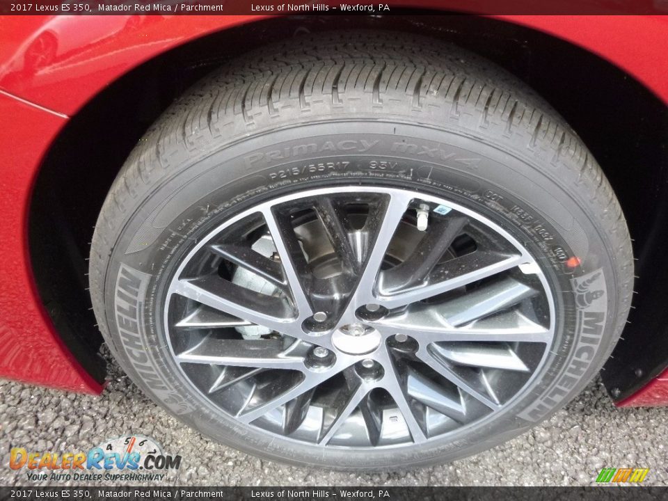 2017 Lexus ES 350 Matador Red Mica / Parchment Photo #5